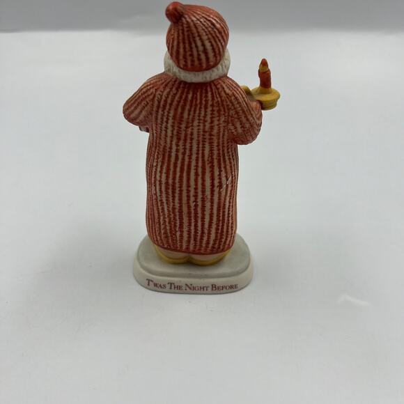 Vintage Jolly Santa By Schmid Ceramic Figurine 1985 B Shackman Christmas Decor - Picture 6 of 7